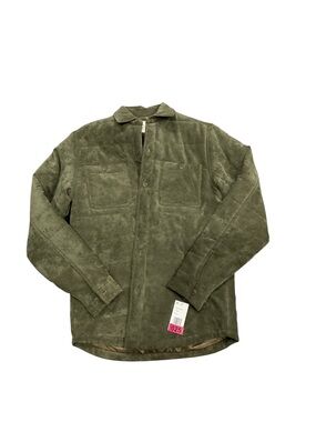 Weatherproof Vintage Mens Olive Green Corduroy Quilted Shirt Jacket Small NWT